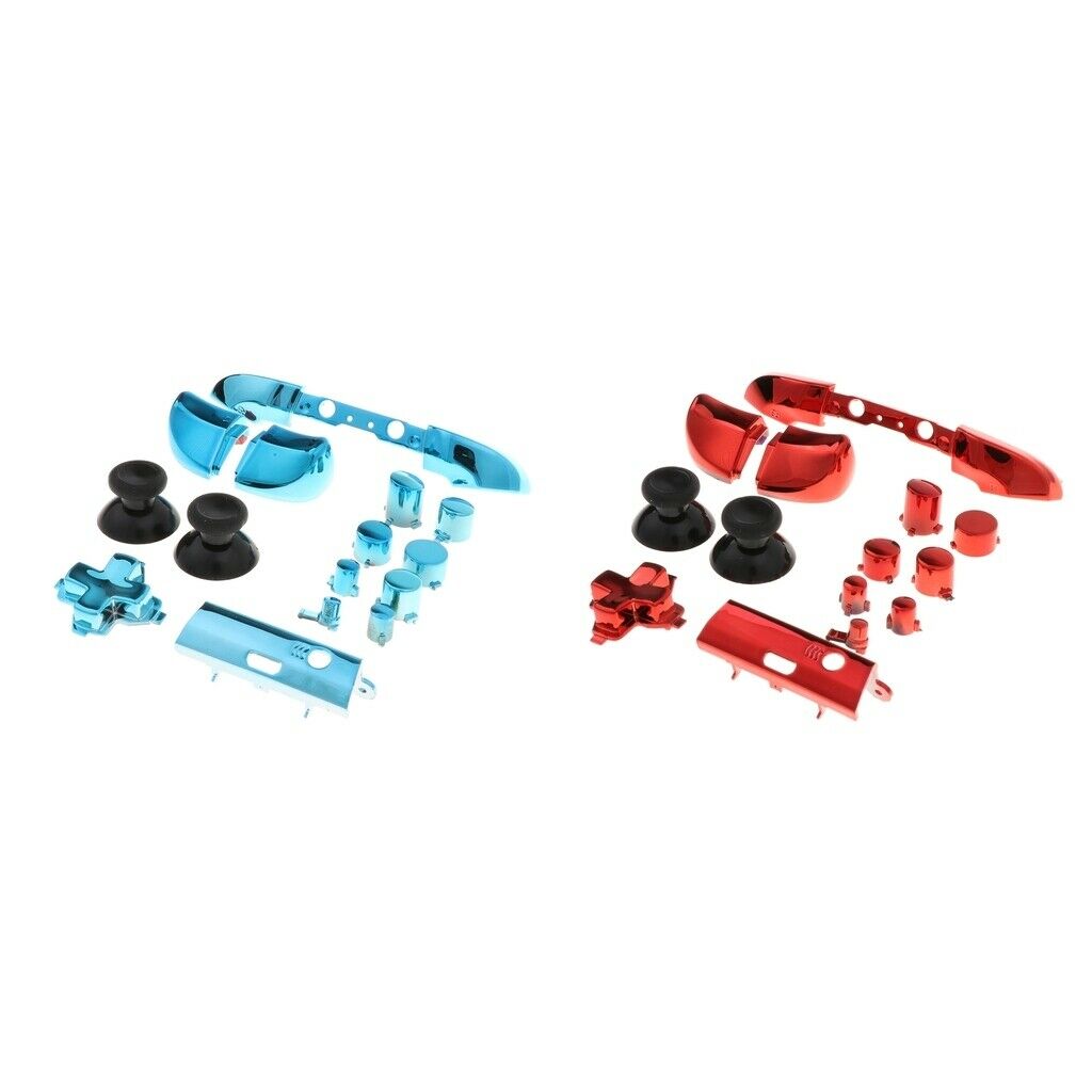 2 Packs Full Set Plated D-pad Triggers Buttons RT LT RB LB Button ABXY Buttons