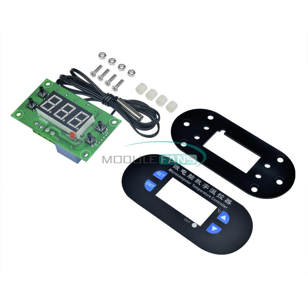 Digital Red LED W1308 Heat Cool Thermostat Temperature Controller Sensor DC12V