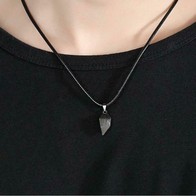 2Pcs Lovers Heart Pendant Couple Strong Magnetic Distance Heart Pendant Necklace
