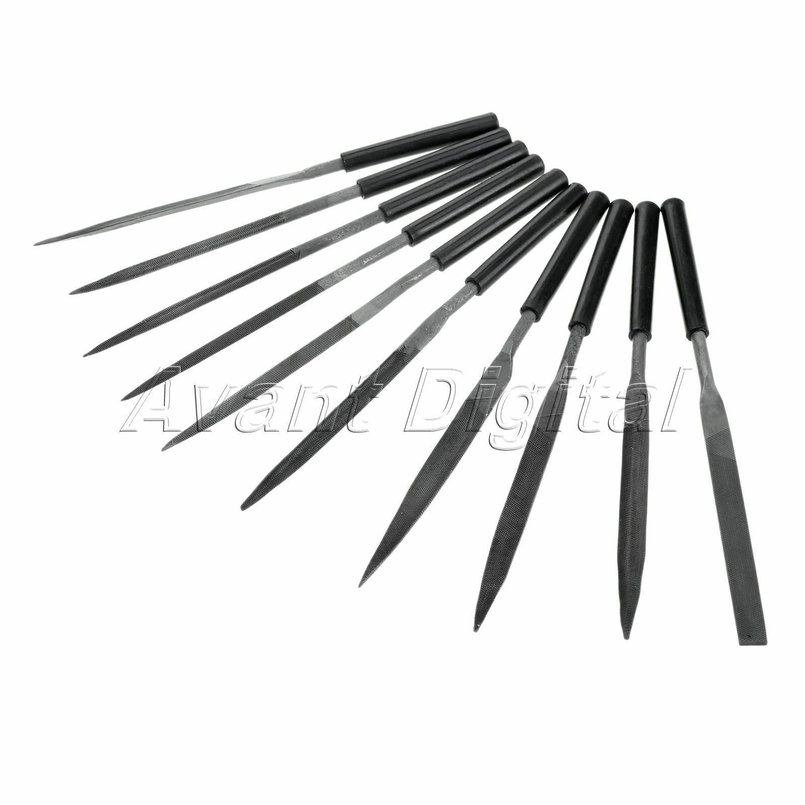10pc 5x180mm Needle File Set Files For Metal Glass Jewelry Wood Carving Craft