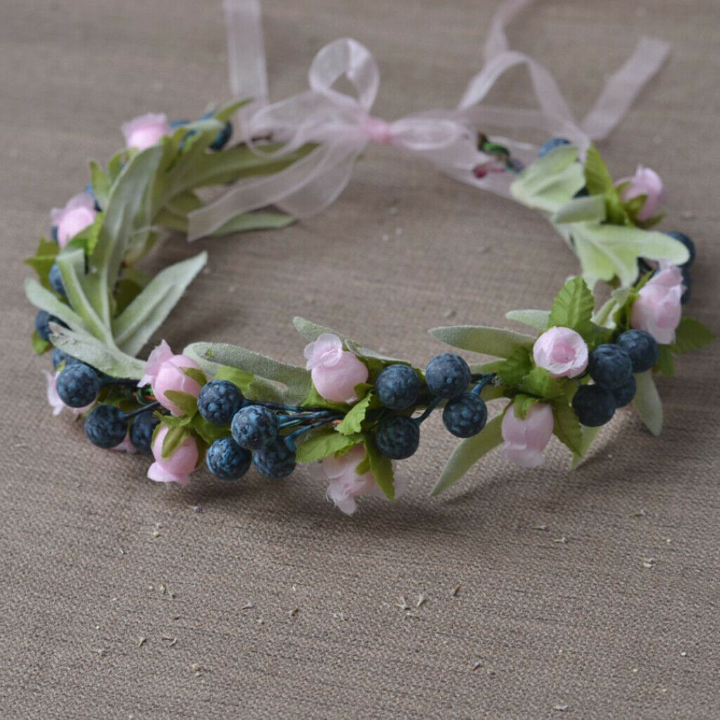 Hair Ornament Headband Artificial Flower Charming Hair Accessory for Bride And