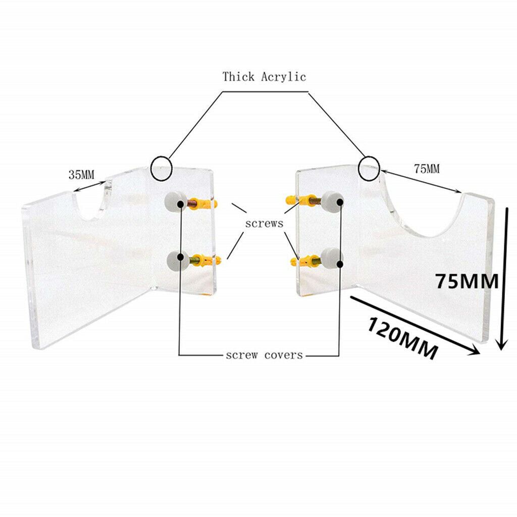 Clear Acrylic Wall Mounted Display Stand Horizontal Bracket for Lightsaber