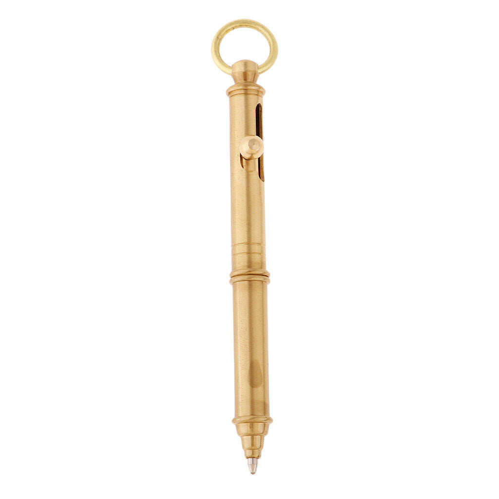 Portable 1.0mm Brass Balck Ballpoint Pen For Promotional Gifts