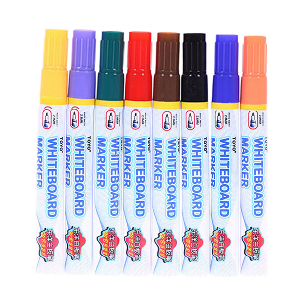 8x Whiteboard Marker Non Toxic Dry Erase Markers Sign Painting Stationery