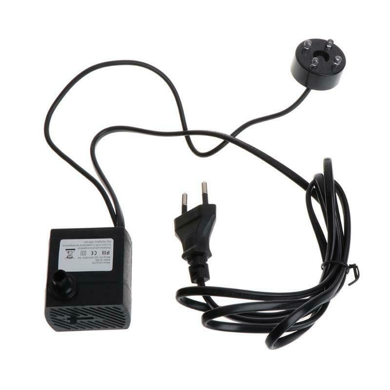 AC 220V 5W Submersible Water Pump LED Aquarium Fountain Fish Pond Tank EU Plug