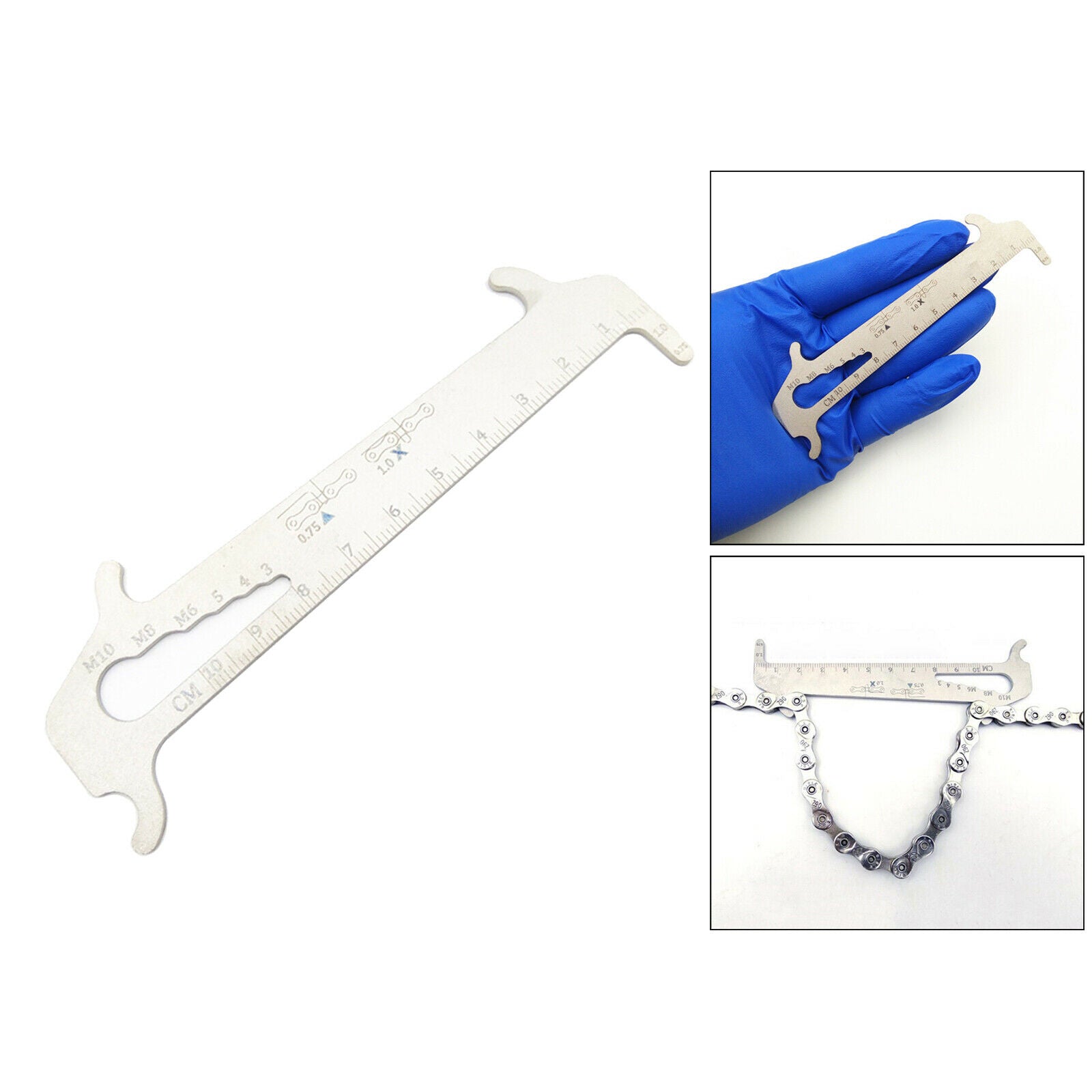 Portable Mountain Bike Chains Checker Chain Wear Indicator Test Caliper