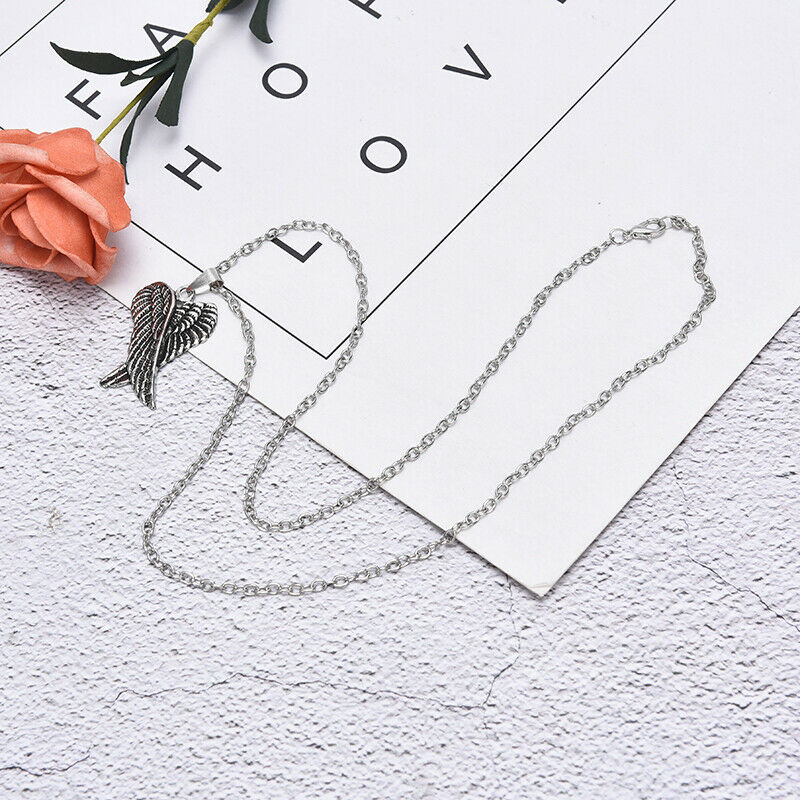 Fashion Stainless Steel Angle Wing Pendant Choker Neckalce Jewelry Access.l8