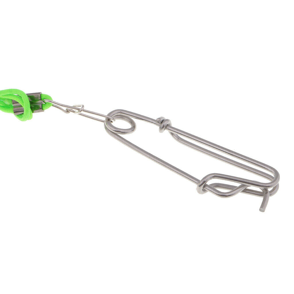 Mini Power Grip Plus Downrigger 17" Leader with Long Line Snaps Orange