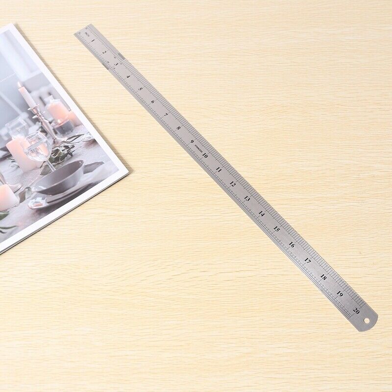 Groove Right Stainless Steel Metric Ruler 50 cm Stainless Metric Ruler W8D6D6