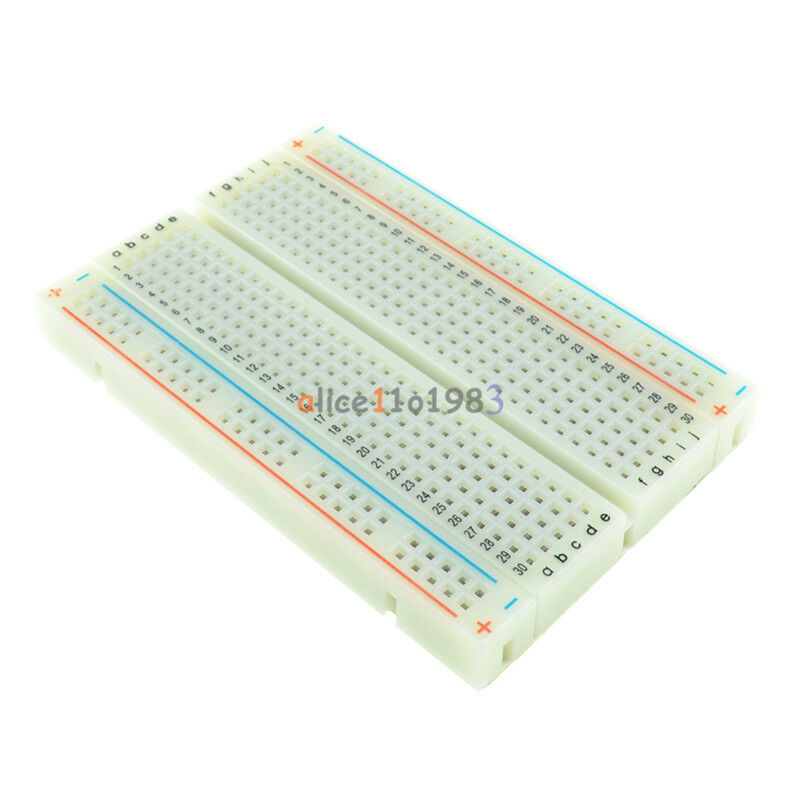 10PCS Mini Universal Solderless Breadboard 400 Contacts Tie-points Available