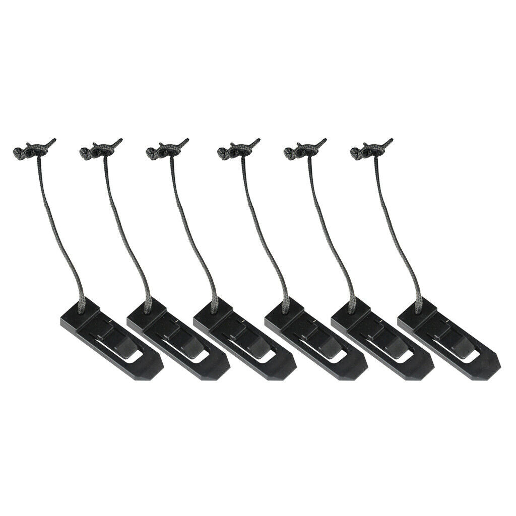 6 Pieces Longboard Surfing   Clip Fin Buckle