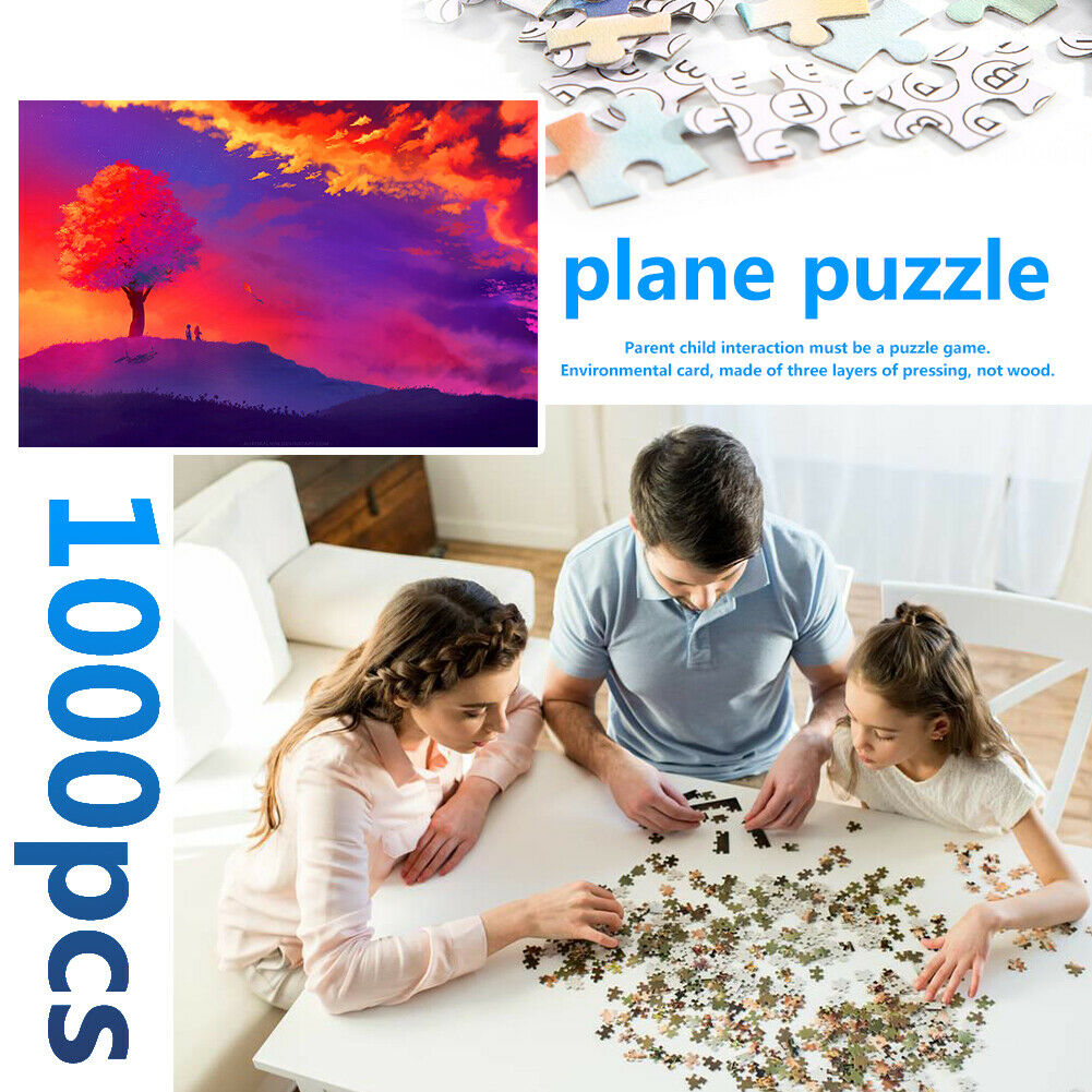 1000pcs Paper Puzzles Jigsaw Fantasy Sky DIY Kids Adults Assemble Toys @