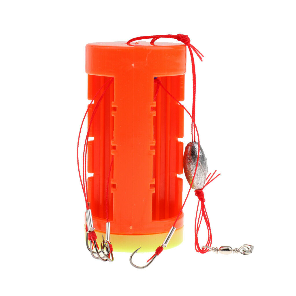 7# Cluster Bomb Explosion Hooks with Bait Holder Fishing Hook Tackle Set