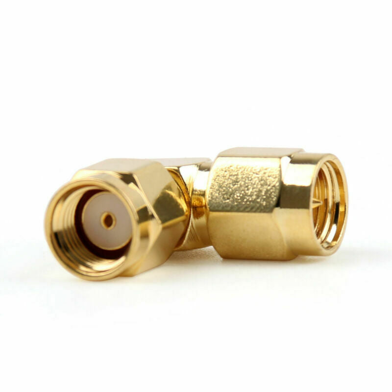 1x Adapter RP-SMA Male Jack To SMA Male Plug 90¡ã Connector Right Angle  B5