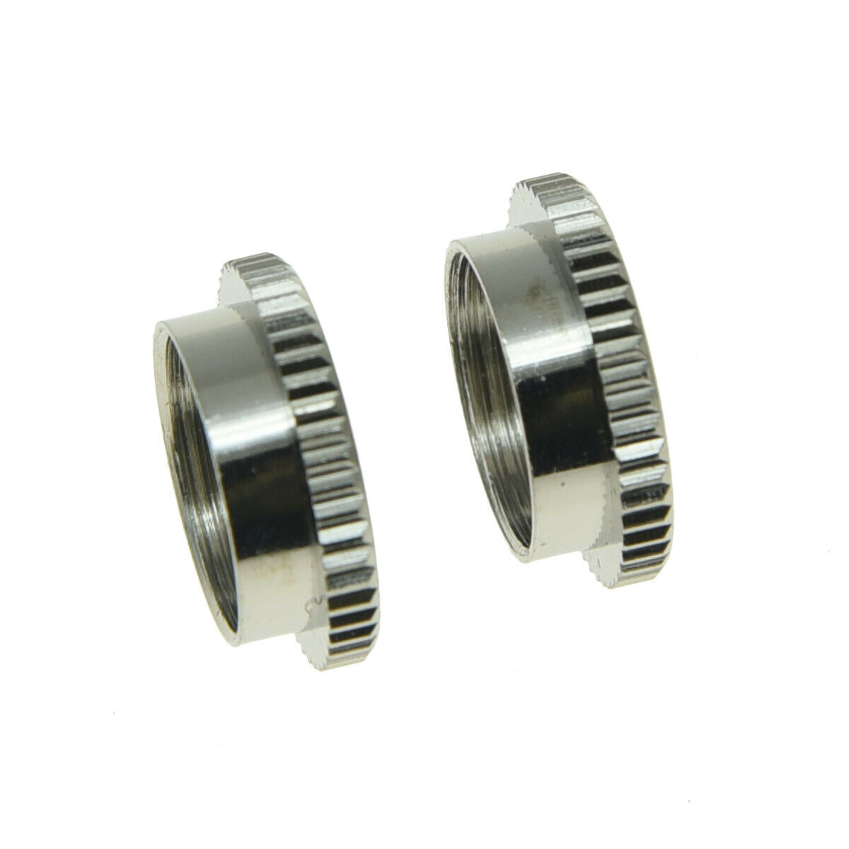 2* 15/32" Fine Knurl Deep Nut Toggle Switch Nut for Gibson/Switchcraft Nickel