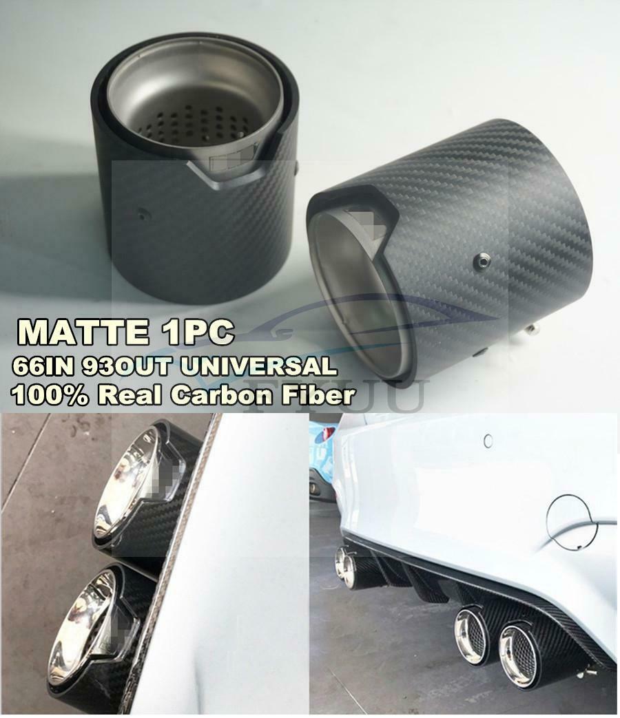 1x 66MM - 93MM Matte Carbon Fiber Exhaust tip For BMW M Performance exhaust pipe