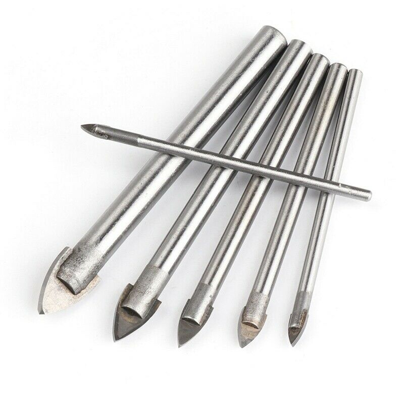 6Pcs 3-10Mm Ceramic Tile Bit Diamond Glass Hard Tiles Spade Drill Ground CarbiA8