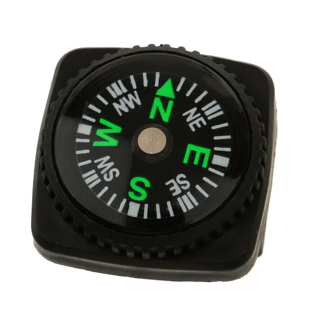 Portable Camping Wrist Compass Easy-to-Read Pocket Design for Paracord