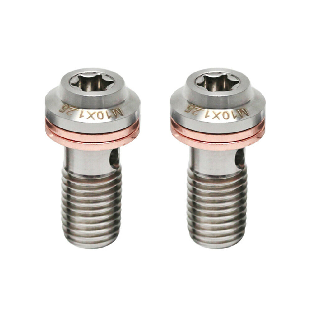 Universal Banjo Bolts Brake Master Cylinder Screw Brake Hose Caliper M10x1.25mm