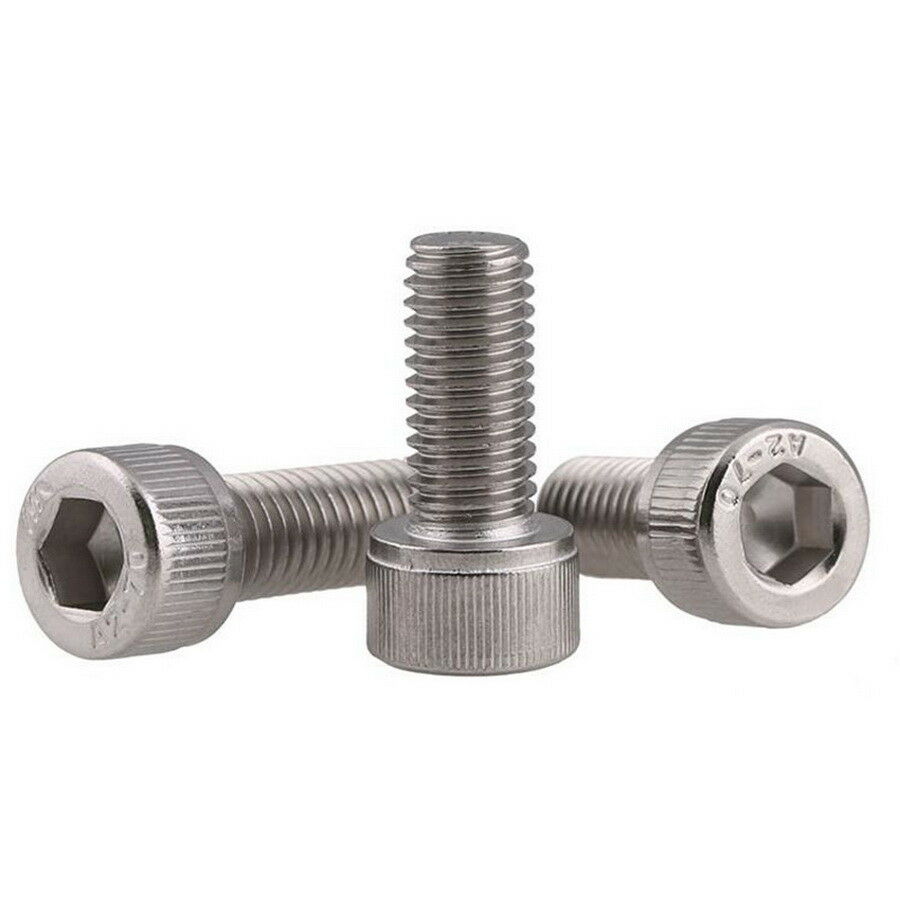 35Pcs M4*6~20mm Allen Bolt Socket Cap Screws Hex Head Kit A4 316 Stainless