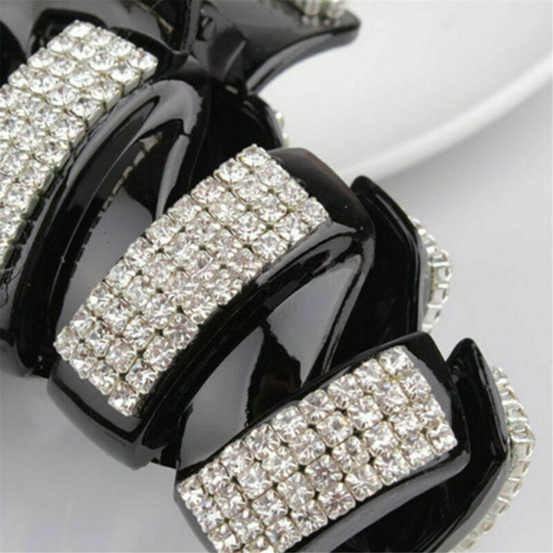 Fashion Women Girls Rhinestone Crystal Large Hair Claw Clip Clamp Hair Accessory