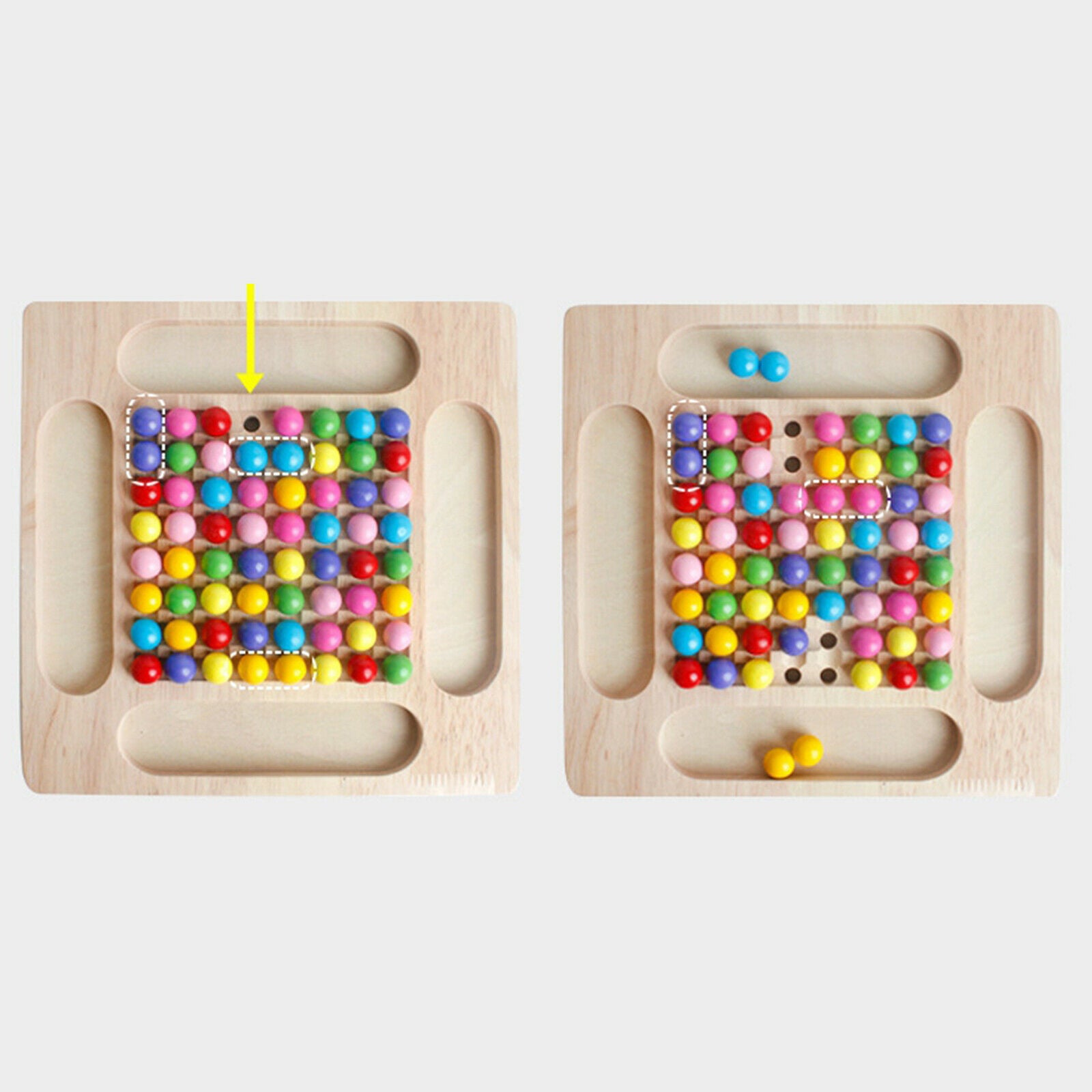 Montessori Educational Wooden Clip Bead Preschool Learning Toys Boys Girls