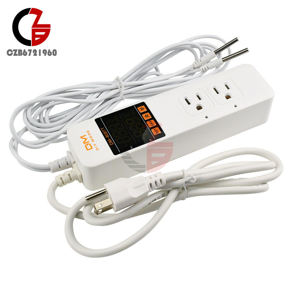 10A AC 85-250V Digital Temperature Controller Thermostat Controller Socket