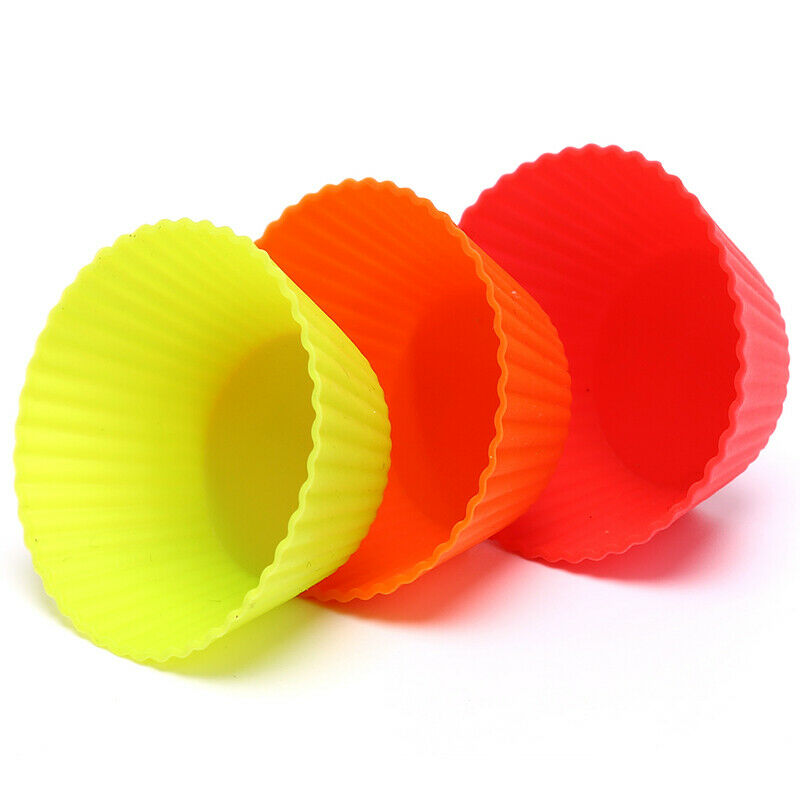 Random Mixed Color Silicone Cake Cupcake Tool Bakeware Baking Molds Cup C.l8