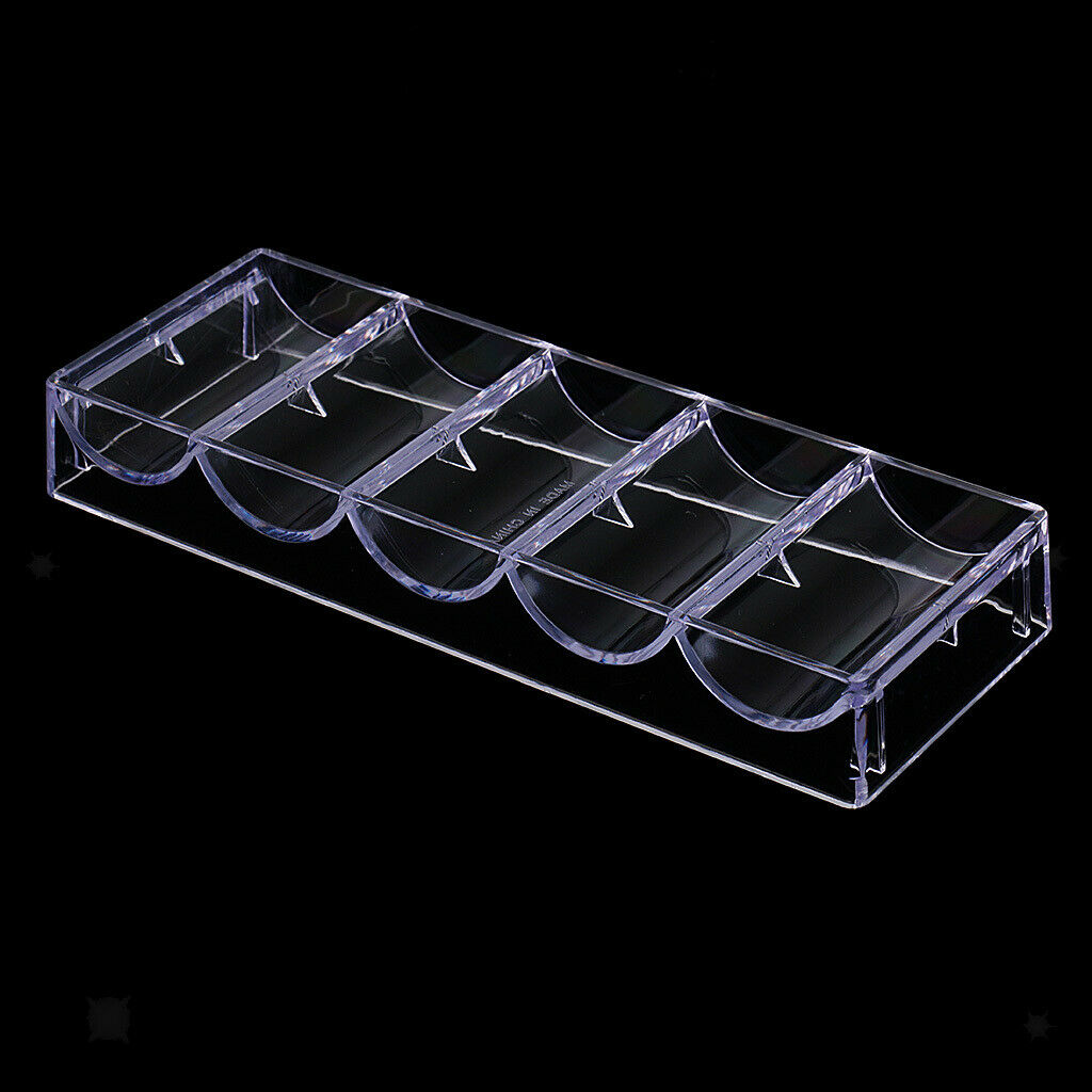 Poker Chip Tray Storage Holder Stackable Professional Casino Accs Parts