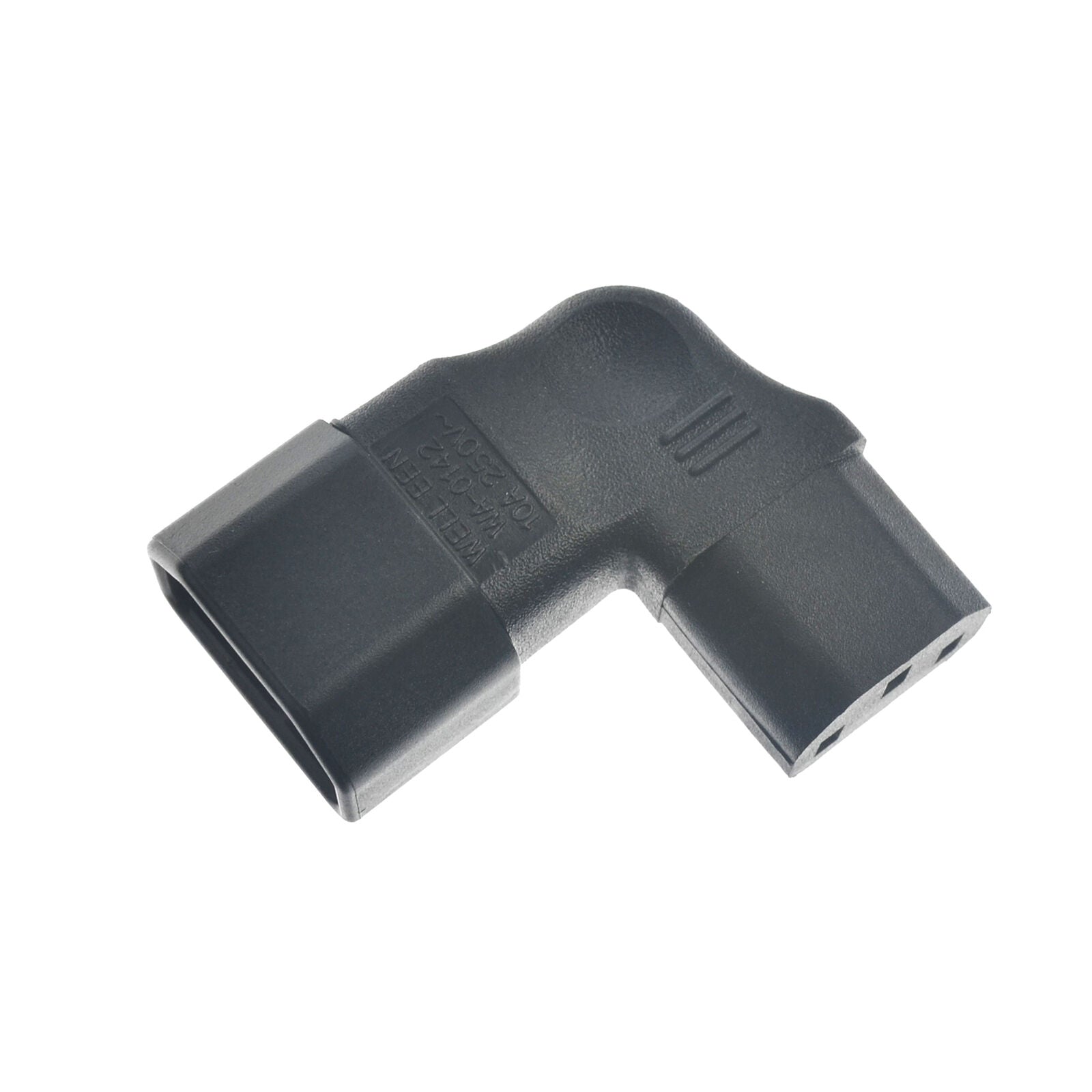 Left Angle IEC 320 C14 3 Pin Male to C13 Female PDU PSU UPS Power Extension