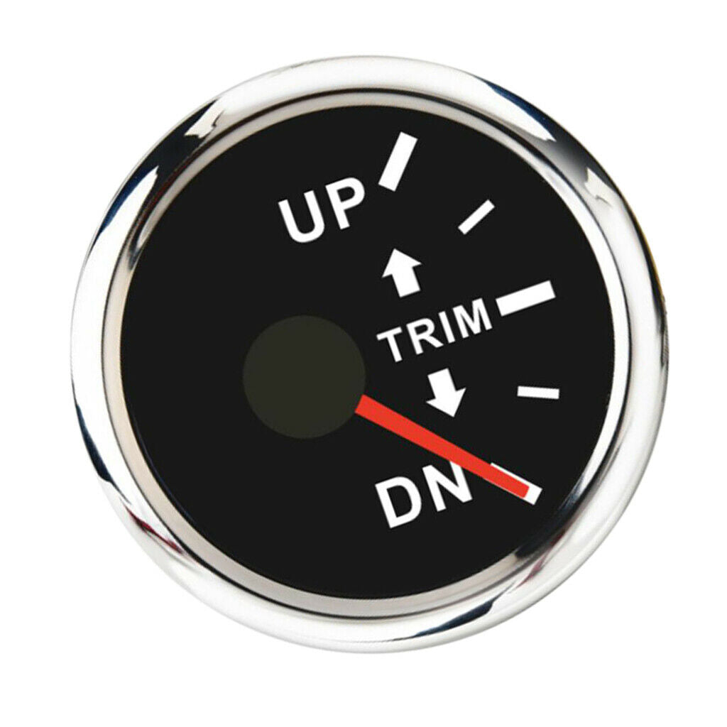 Auto Meter Trim Gauge, Waterproof Anti-fog Boat Marine Trim Tilt Gauge - Right