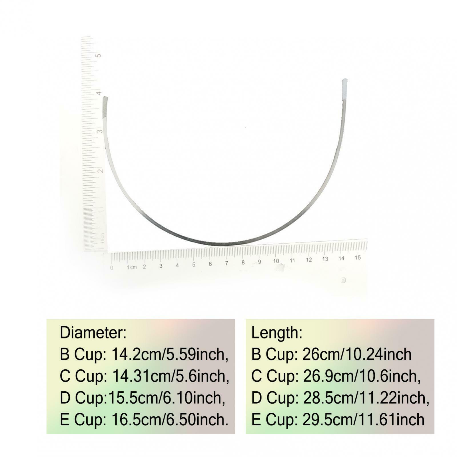 6 Pairs Metal Bra Under Wires Stainless Steel Bra Wire Underwire Replacements