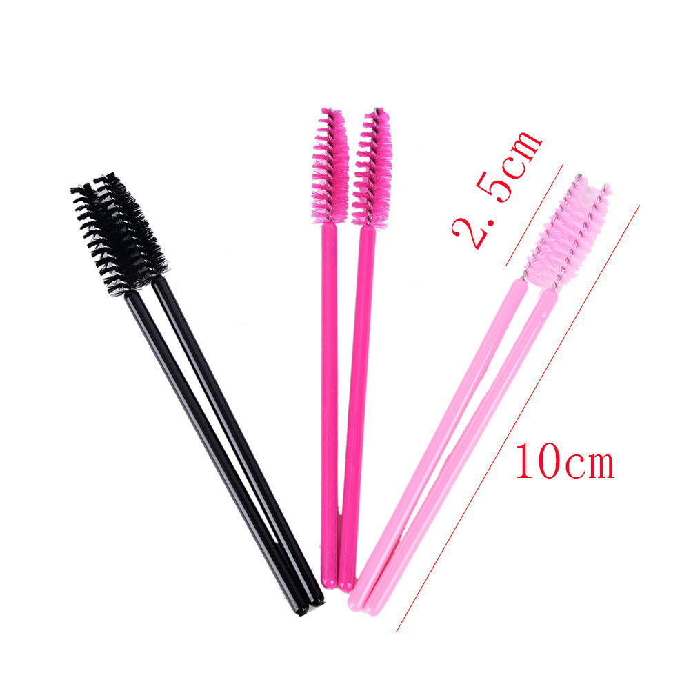 50Pcs Disposable Eyelash Brush Mascara Wands Applicator Spoolers Makeup TooF Kt