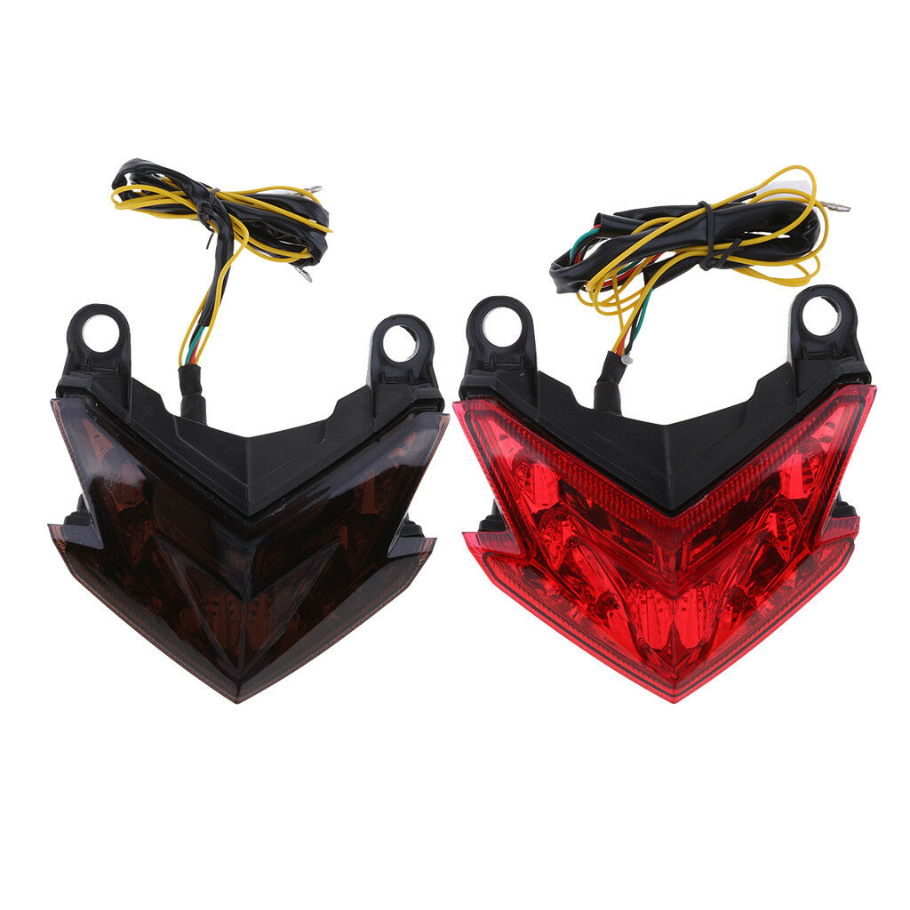 Led Integrated Tail Turn Signal Light For KAWASAKI Ninja ZX-6R Z800 Red Lens