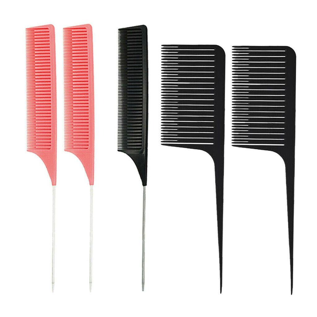Lot 5 ABS Weaving Highlighting Foiling Hair Comb Highlight Styling Hair Combs