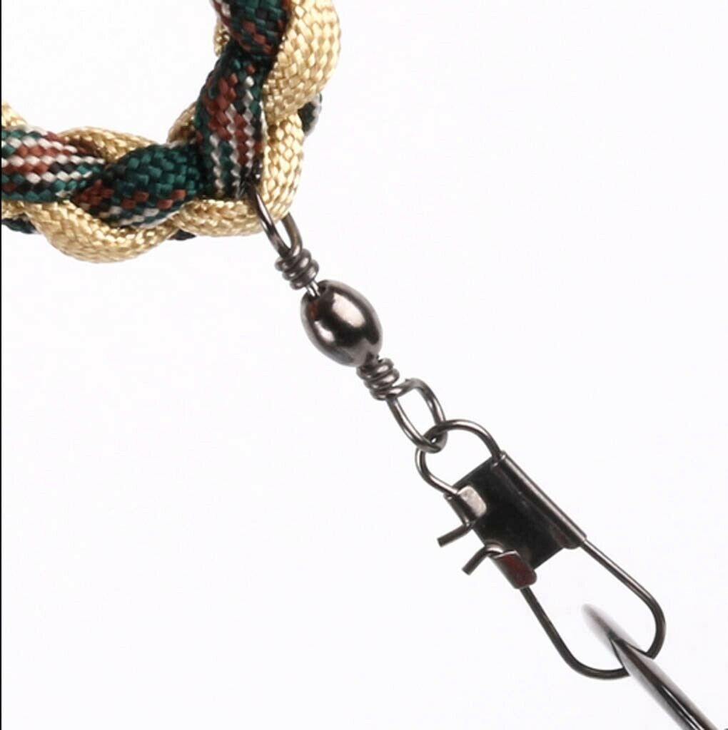 Paracord Fly Fishing Lanyard Neck Strap Cord Fishing Tackle Tools Holder Camo