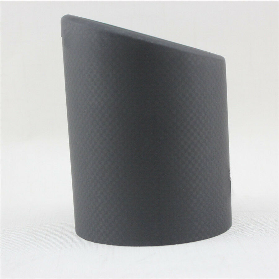 Universal 1 X 89mm Real Carbon Fiber Exhaust muffler tip  Pipe Tip Cover Matte