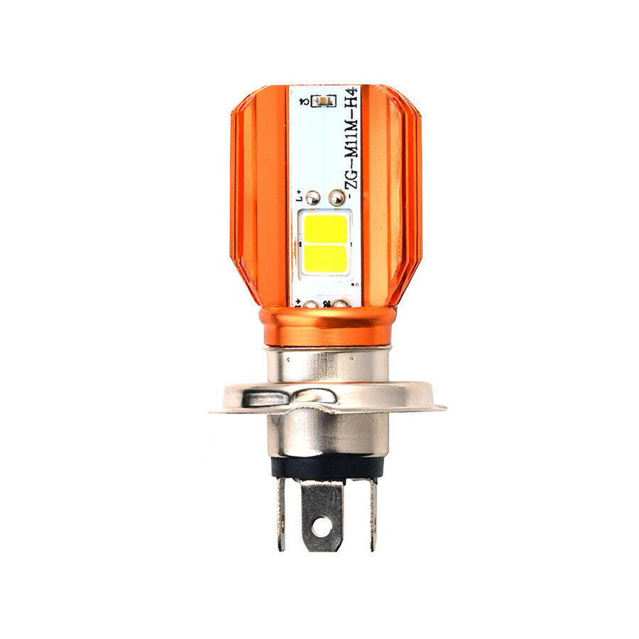 H4 20W 2000LM COB Led Motorcycle Scooter Headlight Bulb Hi/Lo Beam Driving Light