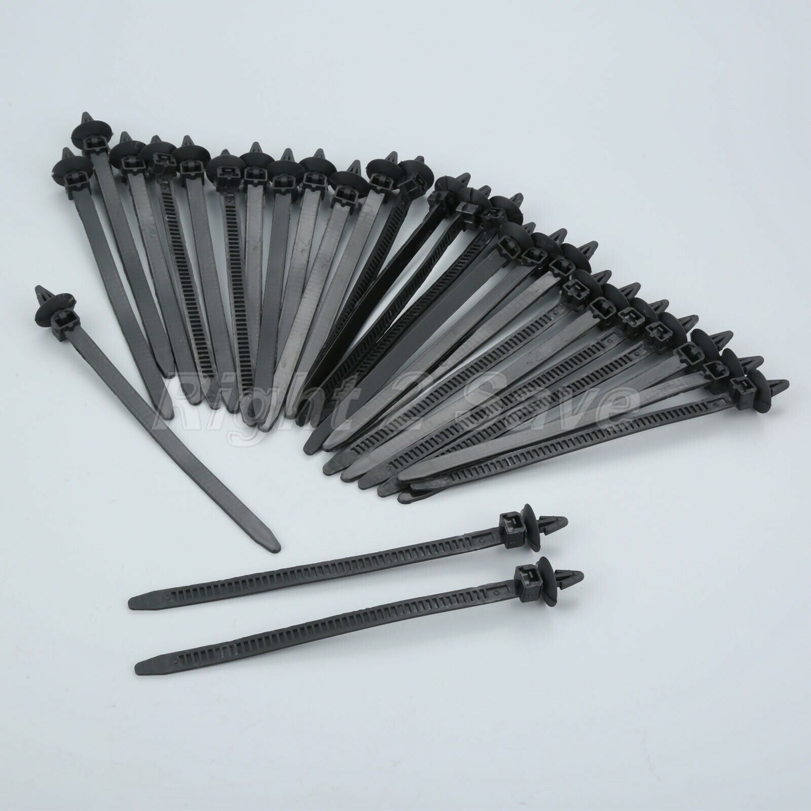 Universal Car Nylon Black Cable Ties 140mm Length Releasable Straps 8mm 30Pcs