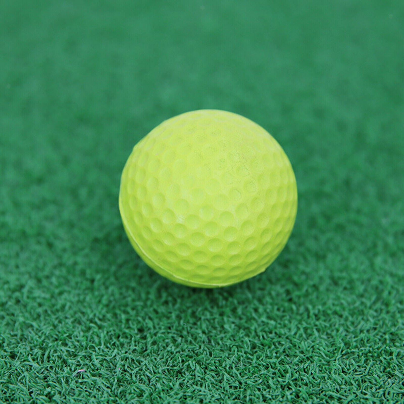 Pack of 24 Golf PU Dimple Practice Balls Green Indoor Outdoor Training