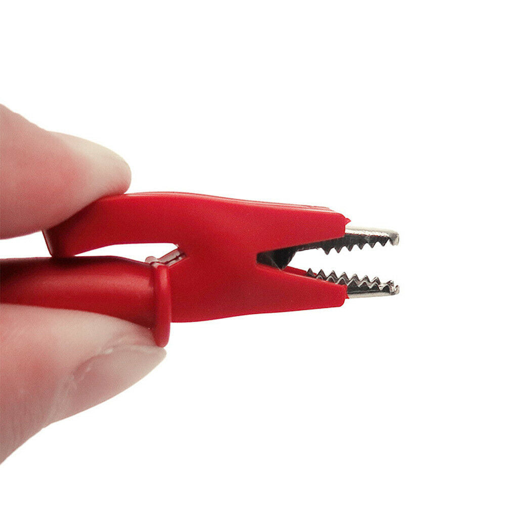 Banana Male Connector To Teminal Silicone Electrical Alligator Clip