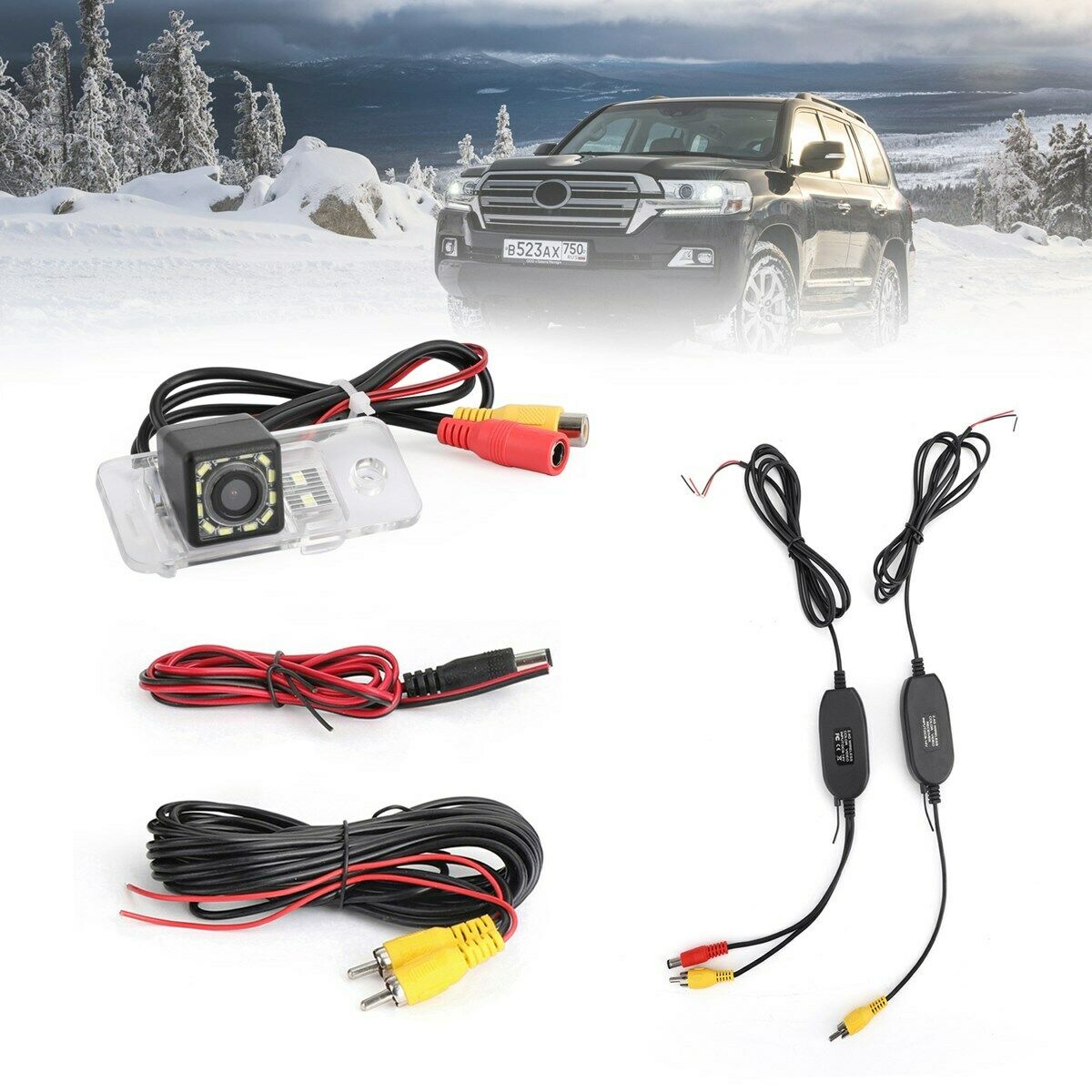 Wireless Reverse Camera-12LED for Audi A8 A6 A4 A3 Q7 S5 S6 S8 RS4 RS6 A4L/Q5/A5