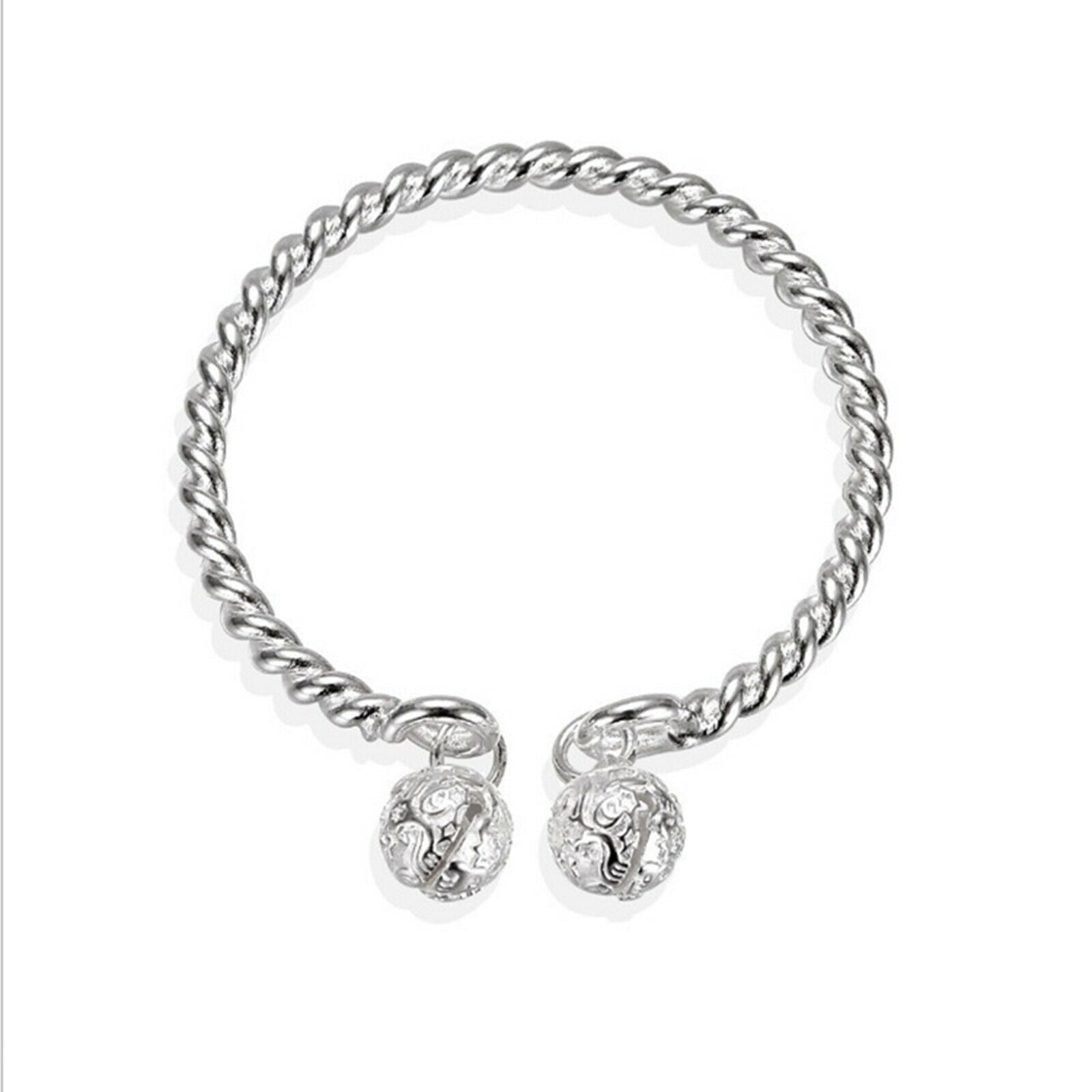 Bangle Bracelet Simple Open Cuff Jewelry for Women Adjustable Polished Gifts