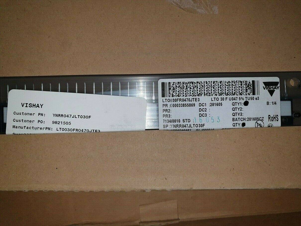4PCS DALE RES 0.047 OHM 47 mOhms 30W +-5% TO220-2 NON INDUCTIVE AUDIO RESISTORS!