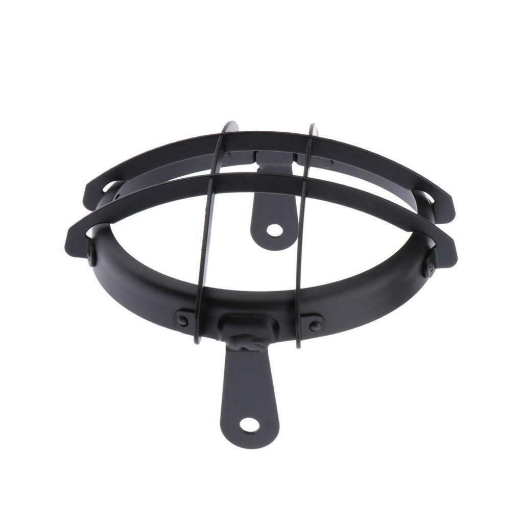 5.75 inch Black CNC Aluminum Motorcycle Bullet Headlight Grill Cover