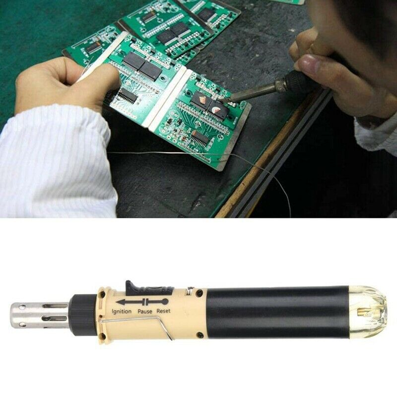 12 in 1 Butane Gas Solde Iron Kit Adjustable Flame Cordless Butane Powered SolL7