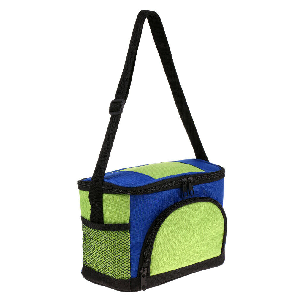 Insulated Lunch Box Cooler Bag Tote with Shoulder Strap Picnic green