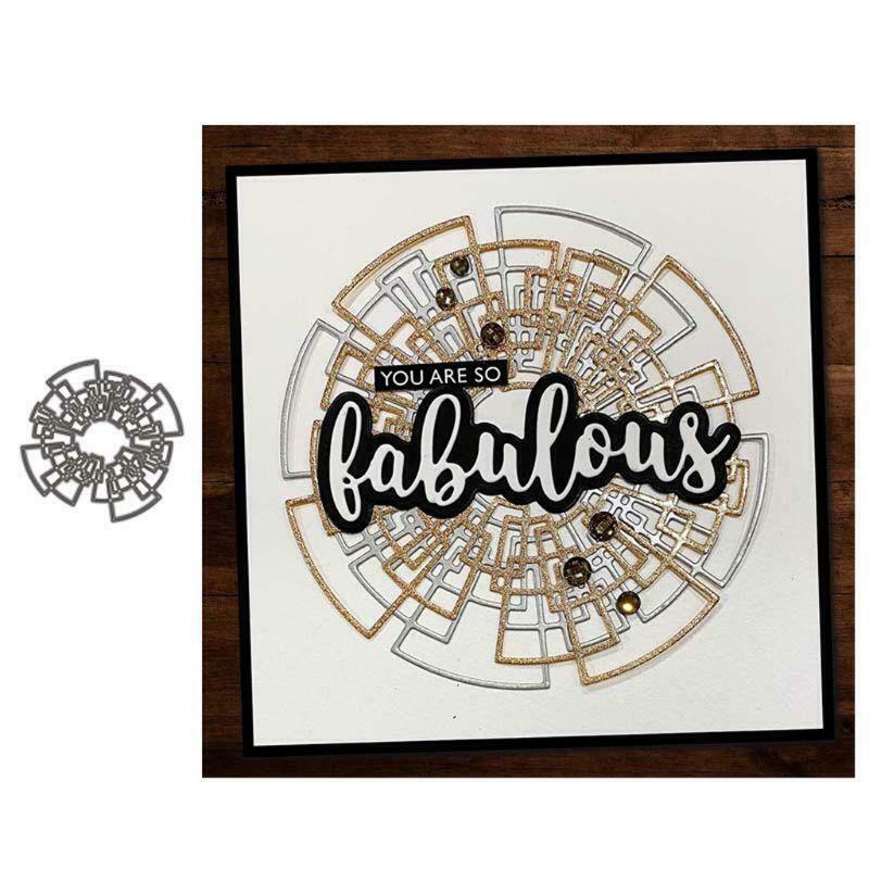 Divergent circle Metal Cutting Dies DIY Scrapbooking Paper Stamping Die Album