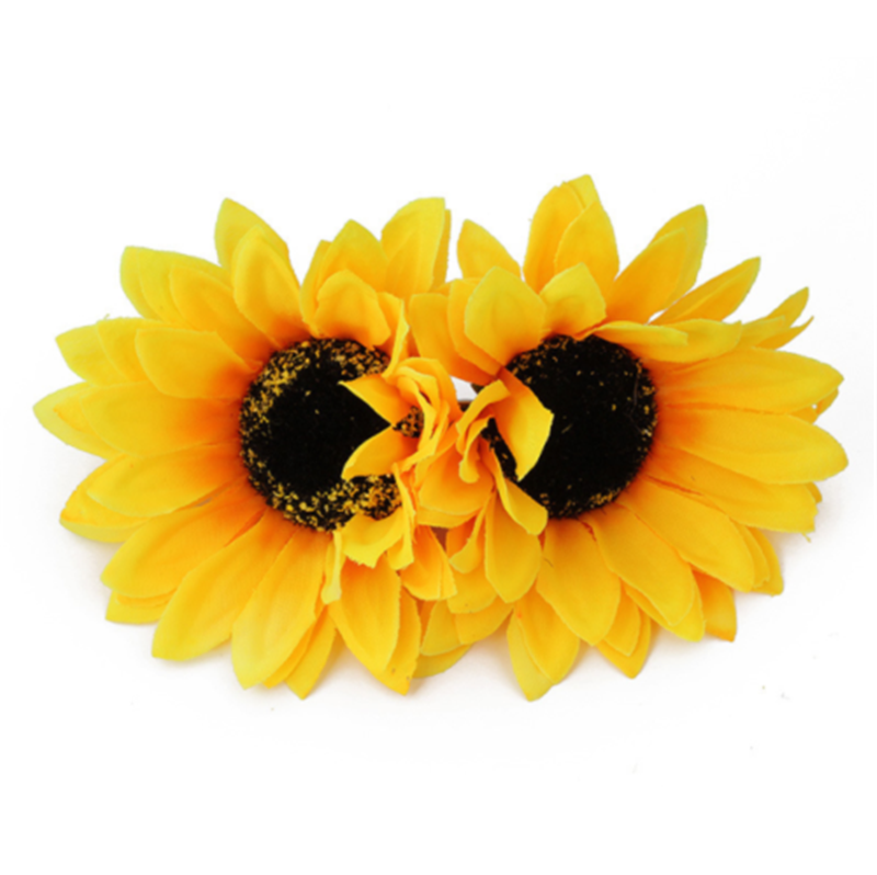 2Pcs Cute Sunflower Flower Hairpin Barrette Fashion Women Hair Clip Accessories