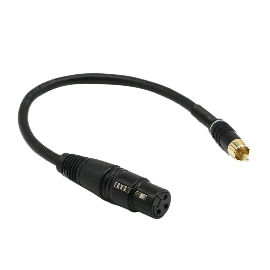 1Ft XLR Female To RCA Male Plug For Microphone Subwoofer Mixer Cable